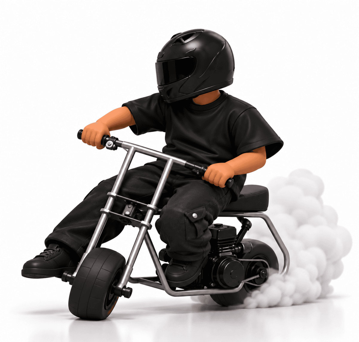 Minibike Burnout Rider