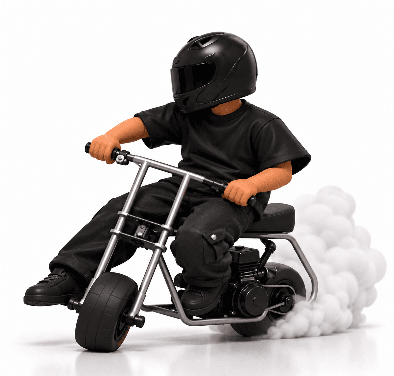 Minibike Burnout Rider